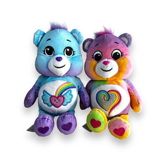 Rainbow Care Bears Plush Toys Set - Adorable Collectibles - Picture 1 of 6